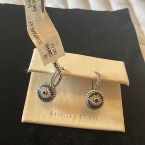 Evil eye earrings